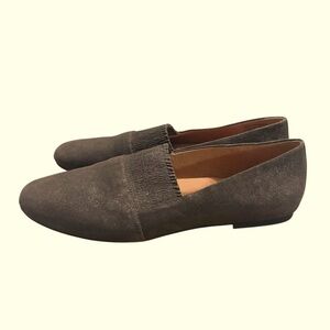 Gentle Souls By Kenneth Cole Signature Leather Eugene Ruffle Flat Loafers Sz. 10